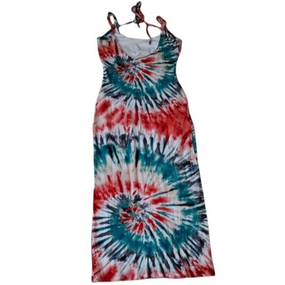 Codigo womens midi Colorful tie dye Dress Sz Small multicolor slid summer - Picture 2 of 10